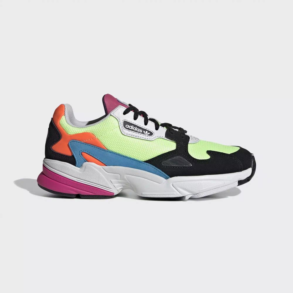 Adidas Falcon Tenis Amarillos Para Mujer (MX-51694)